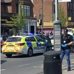 Police at the scene in north London