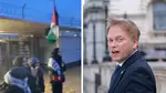 Grant Shapps hit out at ‘misguided’ pro-Palestine protestors blocking a UK shipyard