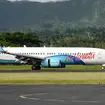 Air Vanuatu, Boeing 737-800, Landing at Bauerfild International Airport, Port Vila, Vanuatu