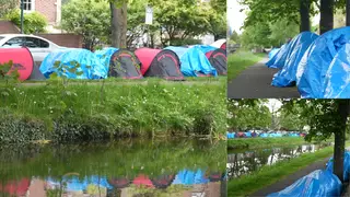 Dublin migrant encampment