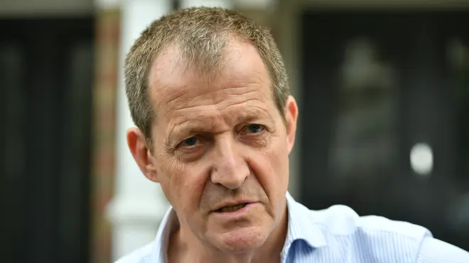 Alastair Campbell speaking to the press