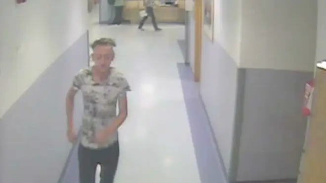 CCTV from inside the hospital