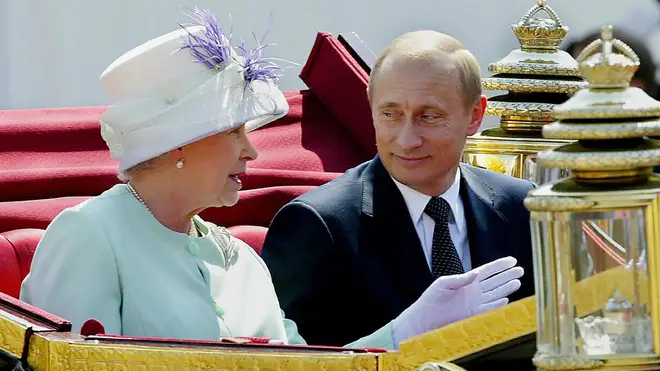 Vladimir Putin with The Queen