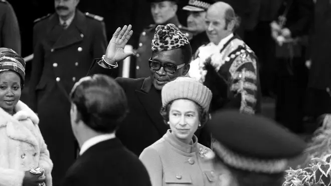 President Mobuto Sese Seko with The Queen