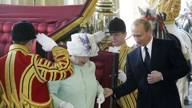 Vladimir Putin meets the Queen