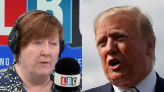 Shelagh and this caller went head to head over Trump