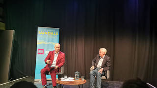 Shadow chancellor John McDonnell (left) during an interview with LBC's Iain Dale at the Edinburgh Fringe Festival.