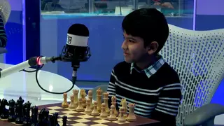 Nick plays nine-year-old chess genius