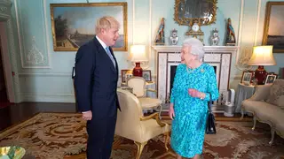 The Queen with Prime Minister Boris Johnson