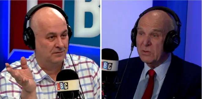 Vince Cable and Iain Dale