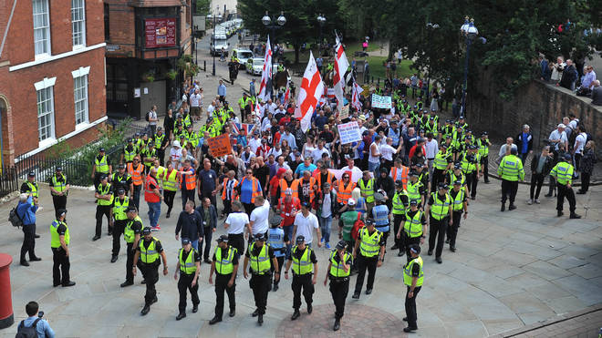 EDL march