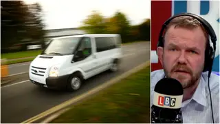 James O'Brien was speaking to a van driver