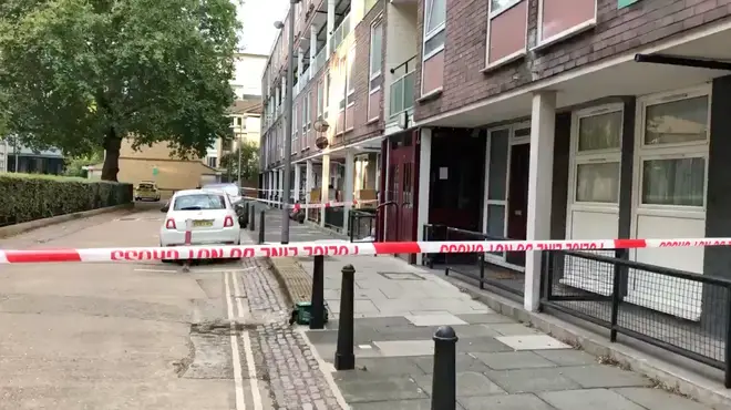 Camden stabbing: The crime scene at Munster Square