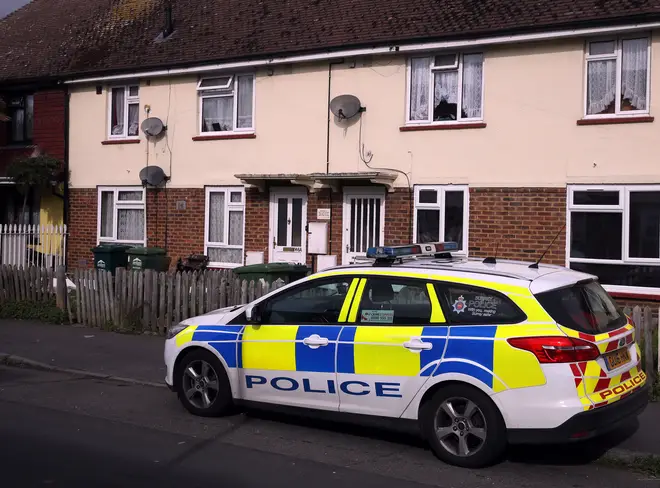Police have searched Fuller's home in Stanwell, Surrey