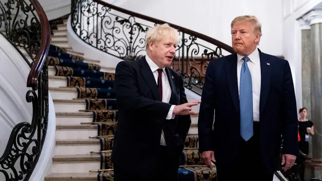 Prime Minister Boris Johnson and US President Donald Trump