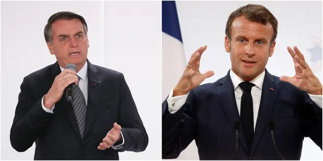 Mr Macron and Mr Bolsonaro are involved in a deeply personal and public war of words