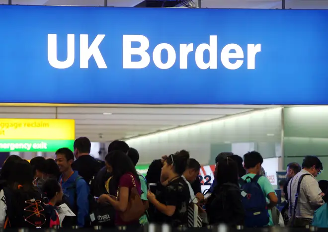 Border checks at Heathrow airport