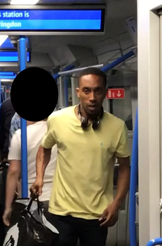 This man is wanted in connection with an assault on a Thameslink train in Farringdon