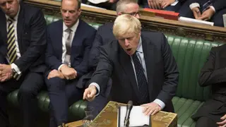 Boris Johnson in the House of Commons