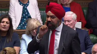 Tanmanjeet Singh Dhesi made his powerful point in parliament