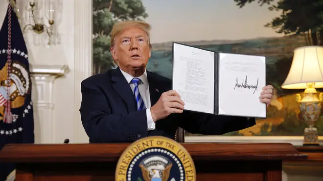 Donald Trump withdraws America from the 2015 Iran deal.