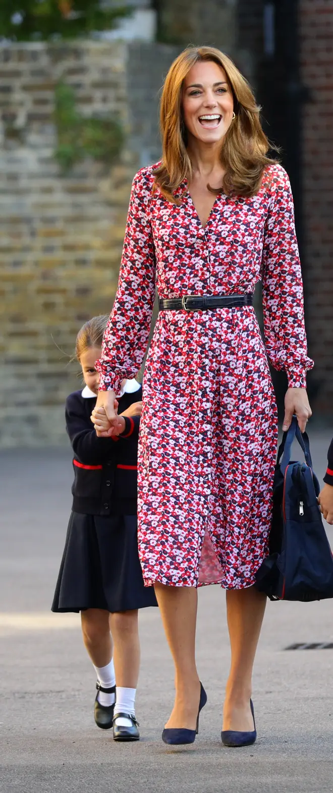 The Duchess of Cambridge missed George's first day of school after suffering from morning sickness with Prince Louis