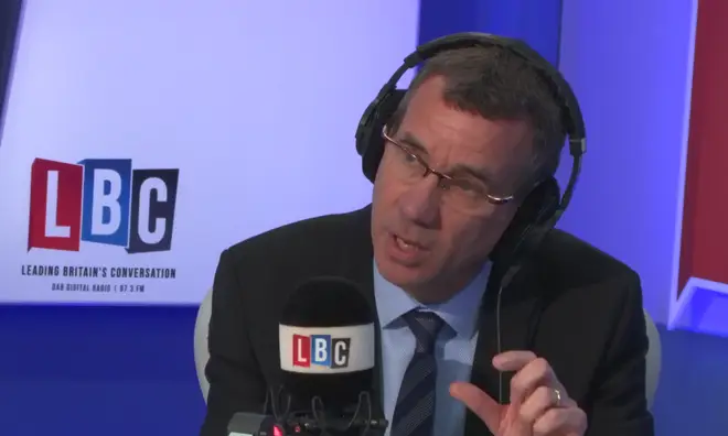 Mark Regev in the LBC studio