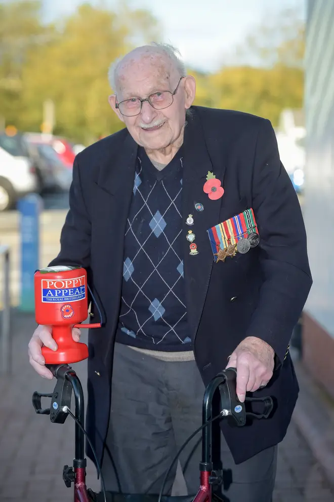 The retired steel worker sold poppies for 30 years
