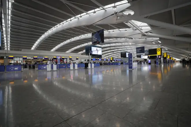 Heathrow airport has been deserted since the strike action began.