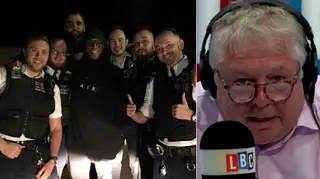 Ian Wright called Nick Ferrari to defend the police