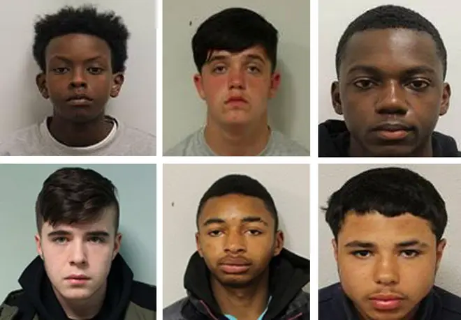 The six teenagers were convicted at Woolwich Crown Court
