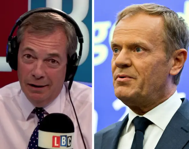 Nigel Farage Donald Tusk