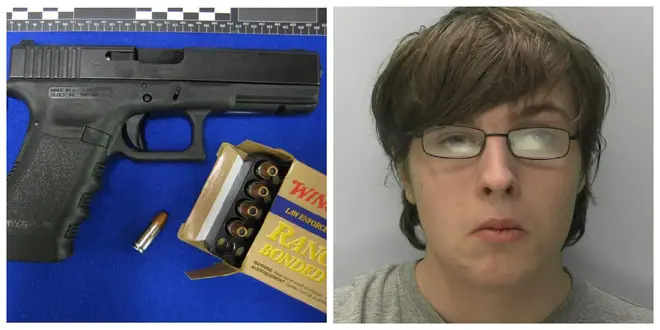 Kyle Davies, 19, has been jailed after trying to buy a gun on the darkweb