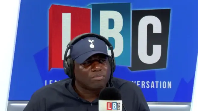 Lammy was visibly moved by the emotional first time caller