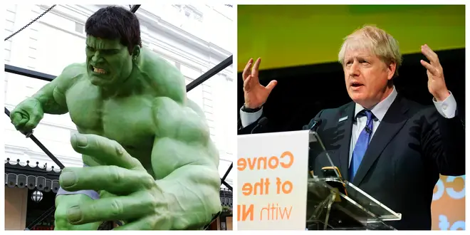 Boris Johnson likens the UK to The Hulk