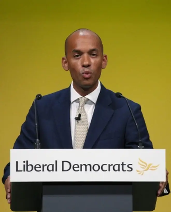Chuka Umunna was talking at the Lib Dems' party conference in Bournemouth