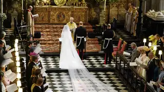 Prince Harry and Meghan Markle wed in the chapel at Windsor Castle