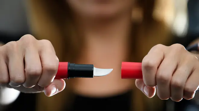 A knife disguised as lipstick