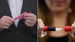 Knives disguised as combs and lipstick available to buy
