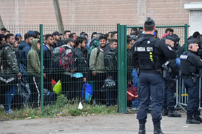 The migrant camp at Dunkirk was closed in the early hours of Tuesday morning