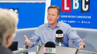 David Cameron in the LBC studio