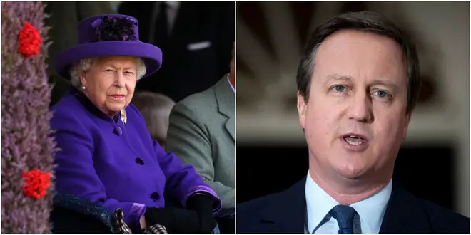 David Cameron&squot;s suggestion caused "an amount of displeasure" in Buckingham Palace.