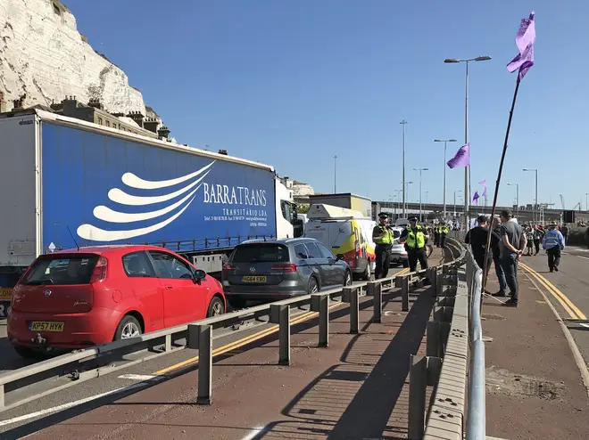 Holidaymakers experienced some disruption and tailbacks