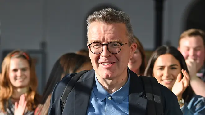 Tom Watson arriving at the Labour conference