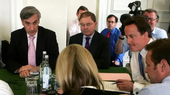 Conservative MP and former cabinet minister John Redwood (far left) rubbished the latest so-called Brexit bill Photo: PA