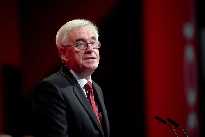 Shadow Chancellor John McDonnel made a speech at the conference