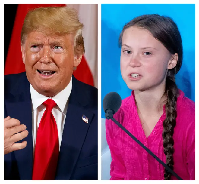 Donald Trump appeared to mock Greta Thunberg after her speech at the UN