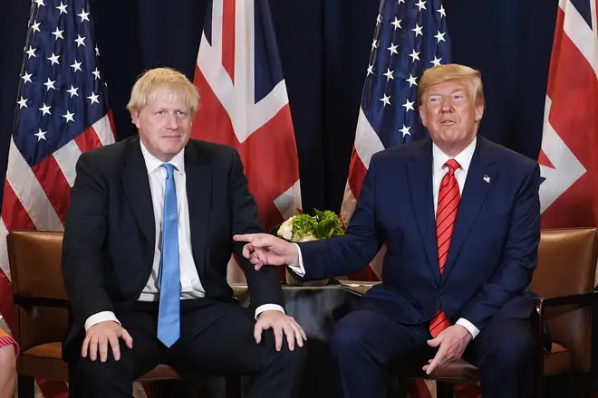 Boris Johnson meets Donald Trump at the UN General Assembly in New York