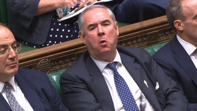 Attorney General Sir Geoffrey Cox on the front bench