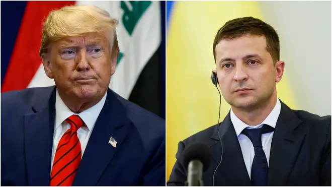 Trump encouraged the Ukrainian President to investigate a Democratic candidate